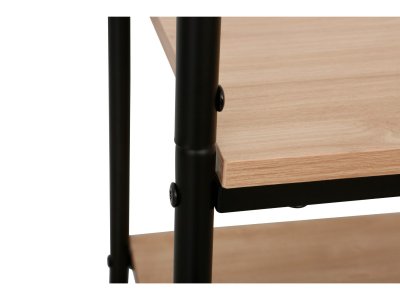 Гардеробная вешалка-стеллаж Hampton 101x40x170H (Дуб / Черный)
