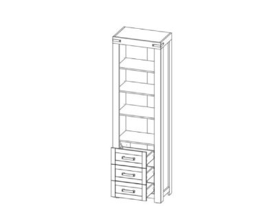 Стеллаж-пенал Moritz 3S NEW