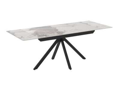 Раскладной обеденный стол Perla (80x140/170/200 см), столешница из синтерированного камня Frost