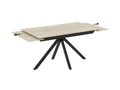 Masă extensibilă de dining Perla (80x140/170/200 cm), blat din piatră sinterizată Frost (копия)
