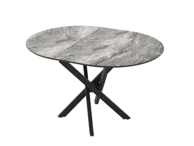 Раздвижной круглый стол Ruta (96x96/126 см), цвет Cosmos High Gloss