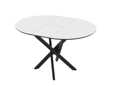 Masă extensibilă rotundă Ruta (96x96/126 cm), culoare Senkron White